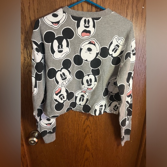 Women’s Disney Mickey Mouse Cropped Sweatshirt - Picture 2 of 3